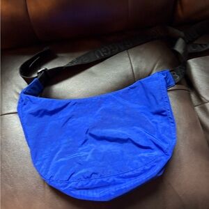 Blue Crossbody Bag-Baggu medium Cresent lapis used twice